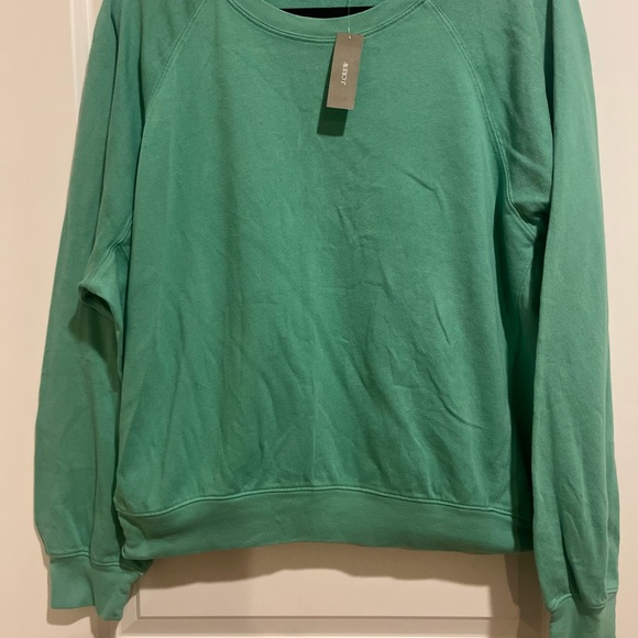 J.Crew Crewneck Sweatshirt in Mint Color size M NWT - Picture 2 of 7
